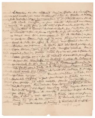 Lot #710 Giacomo Meyerbeer Autograph Letter Signed - Image 2