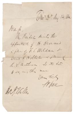 Lot #262 Salmon P. Chase Autograph Letter Signed