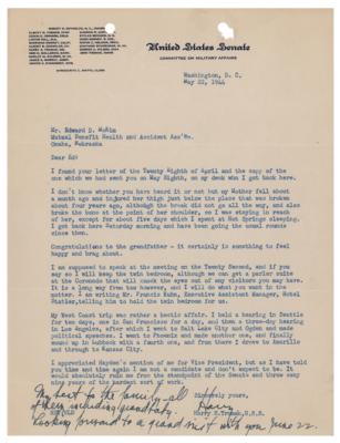 Lot #41 Harry S. Truman Typed Letter Signed