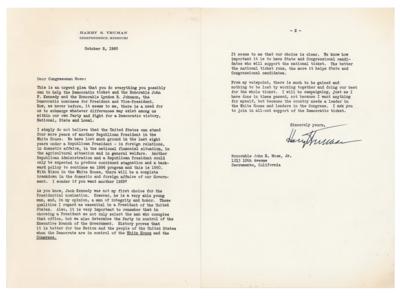 Lot #42 Harry S. Truman Typed Letter Signed - Image 1
