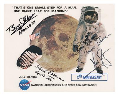 Lot #495 Apollo 11 Signed Photograph