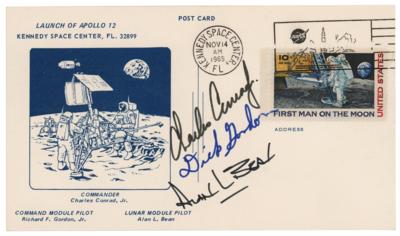 Lot #506 Apollo 12 Signed Postcard (From the Collection of Walt Cunningham)