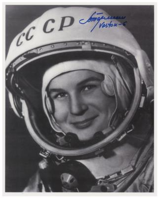 Lot #575 Valentina Tereshkova Signed Photograph