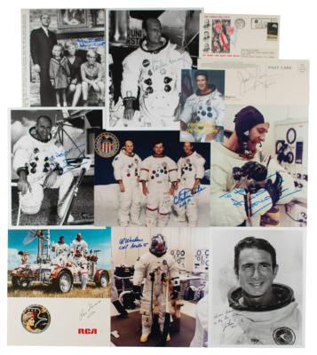 Lot #544 Later Apollo Missions (11) Signed Items