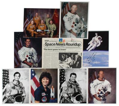 Lot #572 Space Shuttle and Skylab Missions (9) Signed Items - Image 1