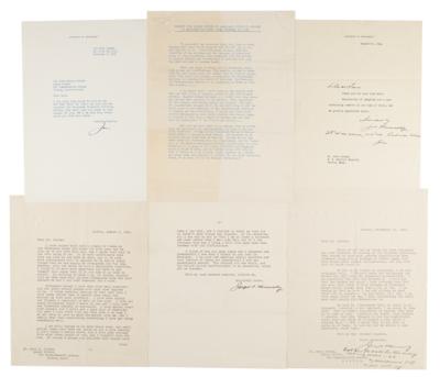 Lot #182 Joseph P. Kennedy (4) Typed Letters Signed