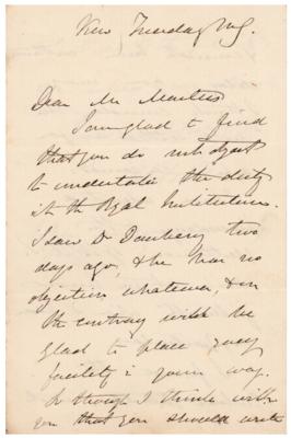 Lot #301 Joseph Dalton Hooker Autograph Letter Signed