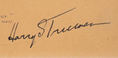 Lot #152 Harry S. Truman Signed Print - Image 3