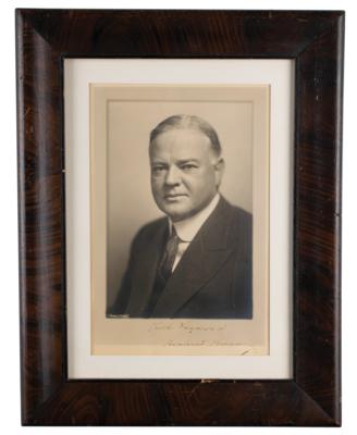 Lot #117 Herbert Hoover Signed Photograph - Image 2