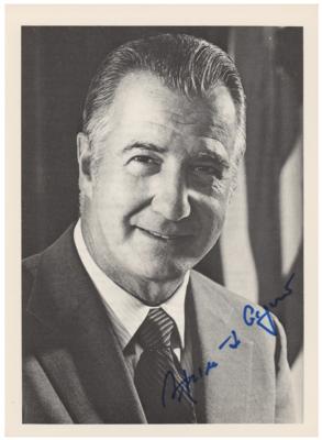 Lot #227 Spiro Agnew Signed Booklet - Image 1