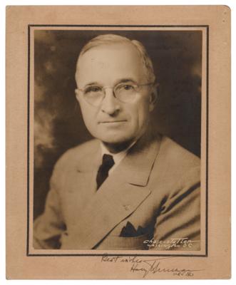 Lot #153 Harry S. Truman Signed Photograph - Image 1