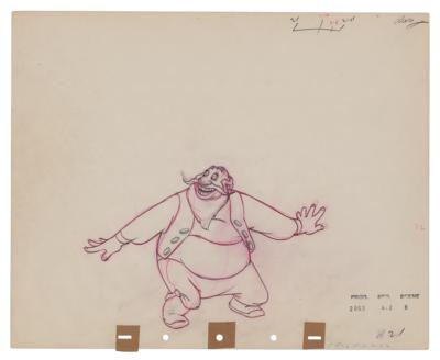Lot #1103 Stromboli production drawing from Pinocchio