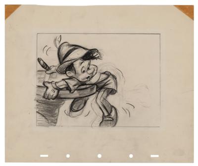 Lot #992 Pinocchio concept drawing from Pinocchio - Image 1
