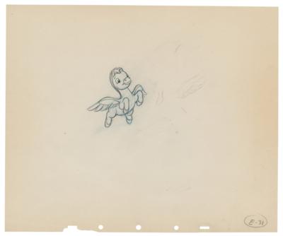 Lot #1106 Baby Pegasus production drawing from Fantasia - Image 1