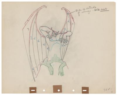 Lot #993 Chernabog production drawing from Fantasia - Image 1
