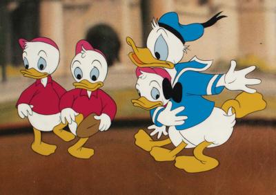 Lot #1118 Donald Duck and Nephews production cel from the Disneyland TV Show - Image 2