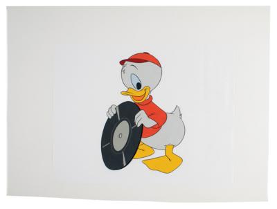 Lot #1124 Huey Duck production cel from the Disneyland TV Show - Image 1