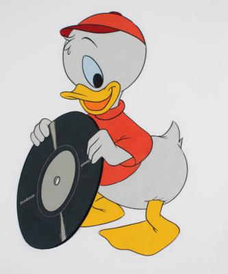 Lot #1124 Huey Duck production cel from the Disneyland TV Show - Image 2