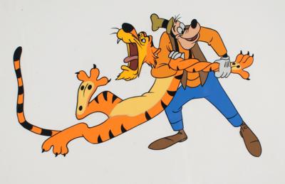 Lot #1122 Goofy and a Tiger production cel from the Disneyland TV Show - Image 2