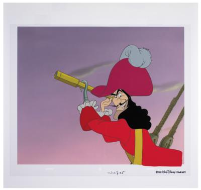 Lot #1158 Captain Hook limited edition cel from Peter Pan's 60th Anniversary - Image 2