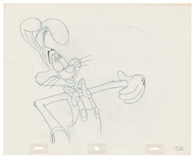 Lot #1142 Roger Rabbit production drawing from Who