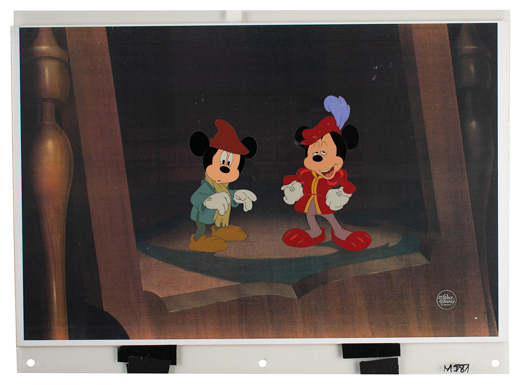 Lot #1022 Mickey Mouse production cels from The Prince and the Pauper