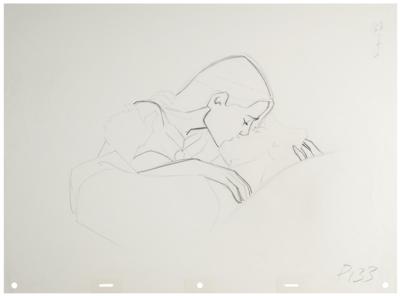 Lot #1152 Pocahontas and John Smith production drawing from Pocahontas - Image 1