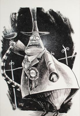 Lot #1024 Mayor concept drawing from The Nightmare Before Christmas - Image 2