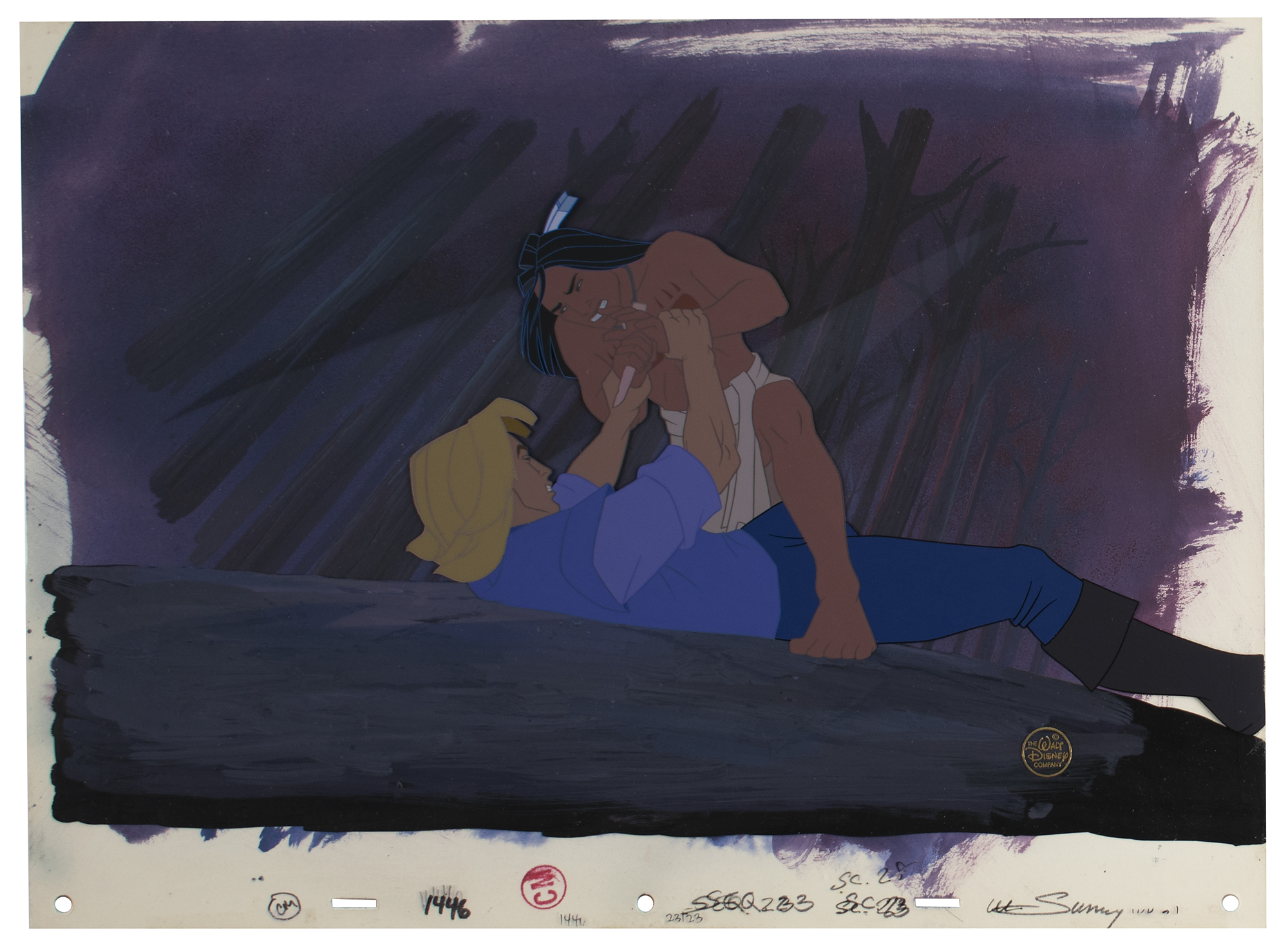 John Smith and Kocoum production master background and special cel