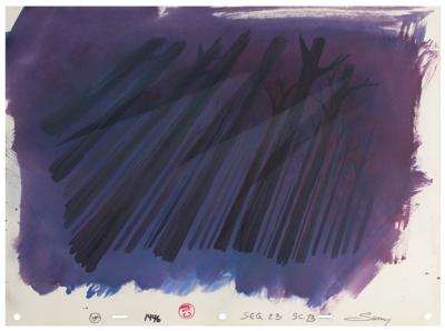 Lot #1026 John Smith and Kocoum production master background and special cel from Pocahontas - Image 3