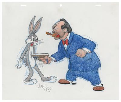 Lot #1173 Bugs Bunny and Edward G. Robinson original drawing by Virgil Ross