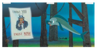 Lot #1183 Don Knotts signed limited edition hand-painted cel for Incredible Mr. Limpet - Image 1