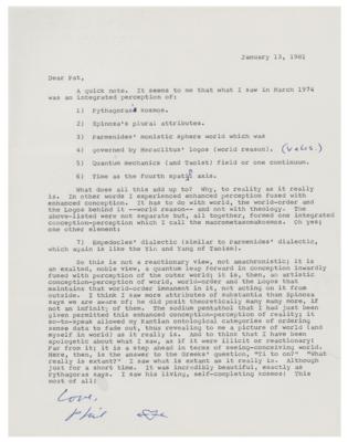 Lot #626 Philip K. Dick Typed Letter Signed