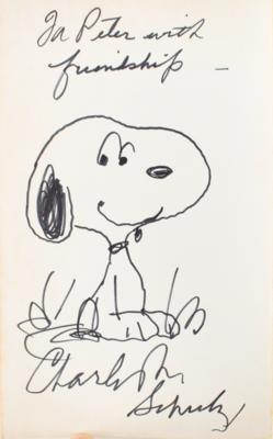 Lot #1051 Charles Schulz Signed Book with Sketch - Image 2