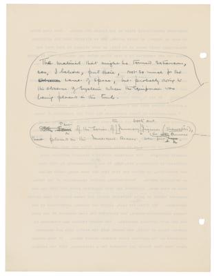 Lot #213 Howard Carter Hand-Annotated Chapter Typescript for The Tomb of Tutankhamun - Image 6