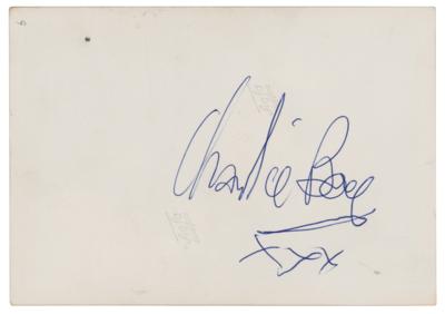 Lot #697 Rolling Stones: Charlie Watts Signed Photograph - Image 1