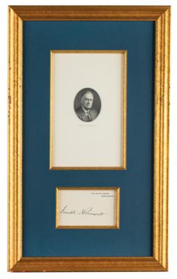 Lot #146 Franklin D. Roosevelt Signed White House Card as President - Image 1