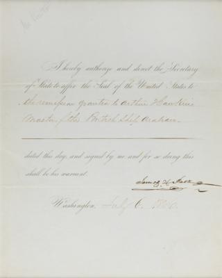 Lot #18 James K. Polk Document Signed as President - Image 2