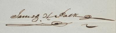 Lot #18 James K. Polk Document Signed as President - Image 3