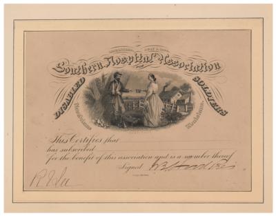 Lot #402 Robert E. Lee and John Bell Hood Document Signed