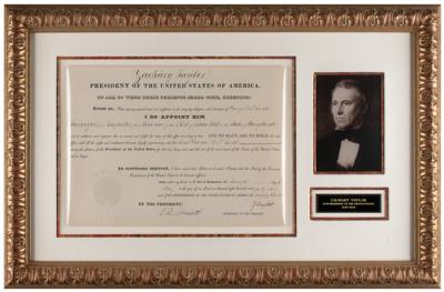 Lot #20 Zachary Taylor Document Signed as