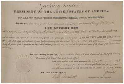 Lot #20 Zachary Taylor Document Signed as President - Image 2