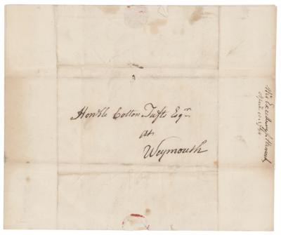 Lot #174 John Hancock Autograph Letter Signed - Image 2