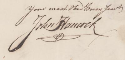 Lot #174 John Hancock Autograph Letter Signed - Image 3