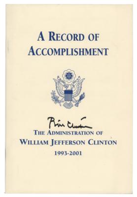 Lot #96 Bill Clinton Signed Book