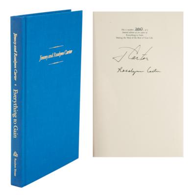 Lot #83 Jimmy and Rosalynn Carter Signed Book - Image 1