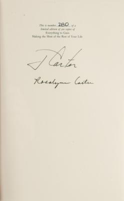 Lot #83 Jimmy and Rosalynn Carter Signed Book - Image 2