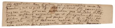 Lot #198 Isaac Newton Handwritten Manuscript on Religion - Image 1