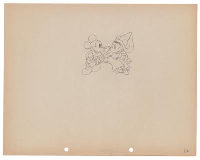 Lot #1066 Mickey and Minnie Mouse production drawing from Ye Olden Days - Image 1