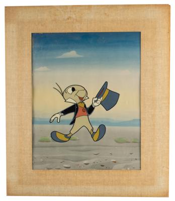 Lot #1120 Jiminy Cricket production cel from the Mickey Mouse Club - Image 1